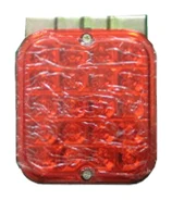 ไฟท้ายเหลี่ยม LED 16 จุด สีแดง