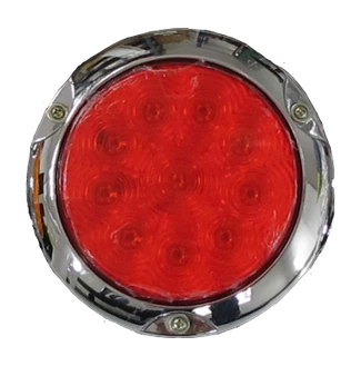 ไฟท้ายกลม LED 3 รูยึด (แบบนูน) สามมิตร สีแดง