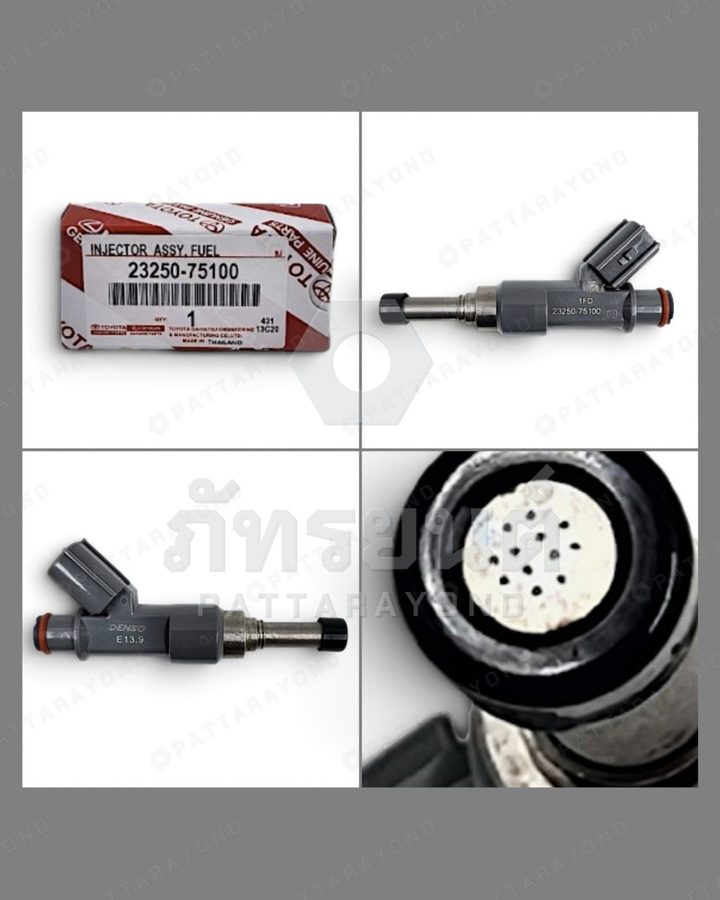 หัวฉีด TOYOTA VIGO 2TR 12รู สีเทา แท้ — เบอร์ร้าน K-23250-75100