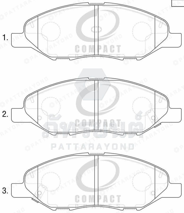 ผ้าดิสเบรคหน้า NISSAN CUBE 05-08,BLUEBIRD
