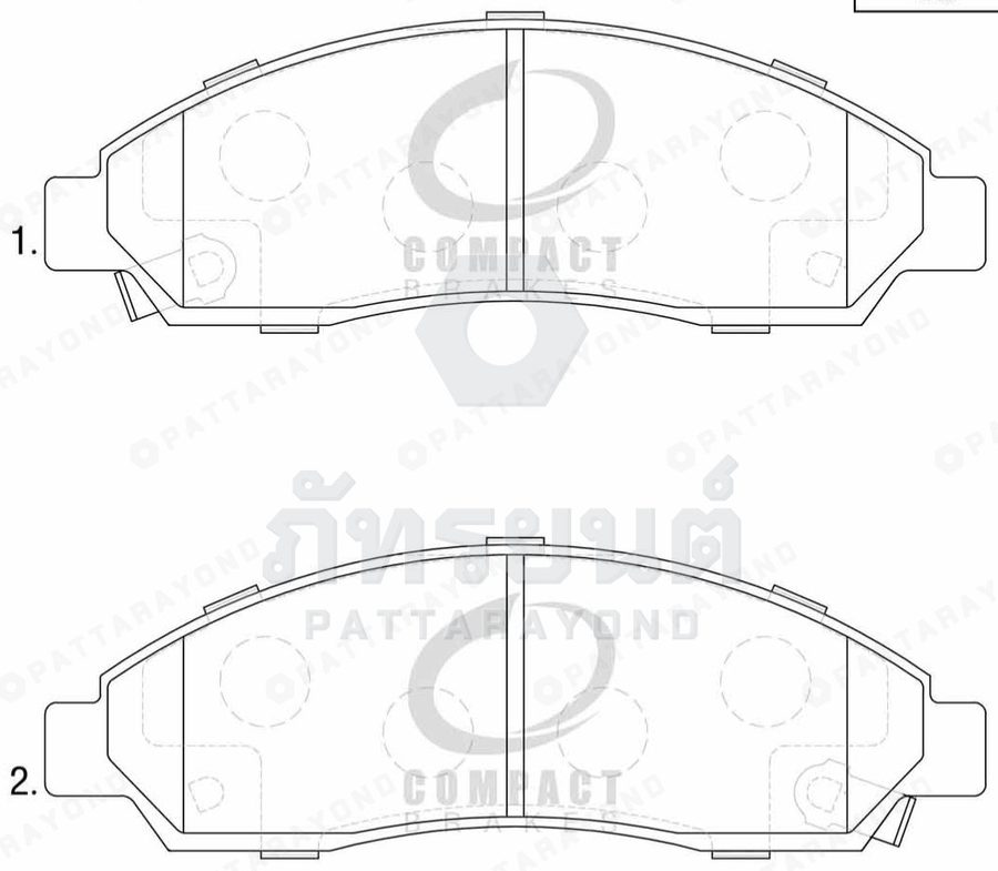 ผ้าเบรคหน้า ISUZU D-MAX