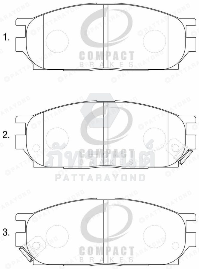 ผ้าดิสเบรค MITSUBISHI CHAMP 3