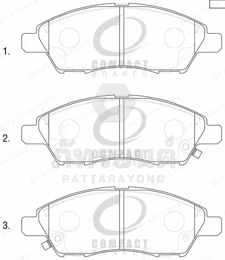 ผ้าดิสเบรคหน้า NISSAN ALMERA