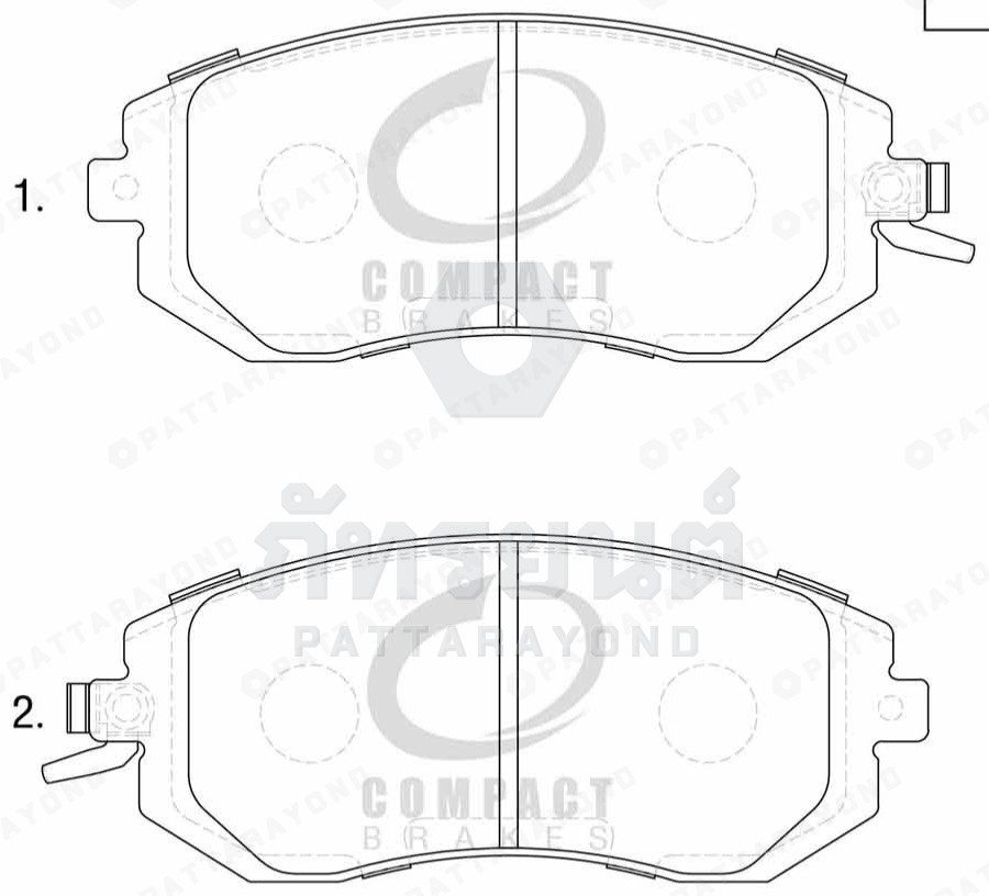ผ้าดิสเบรคหน้า SUBARU XV13-2.0 COMPACT
