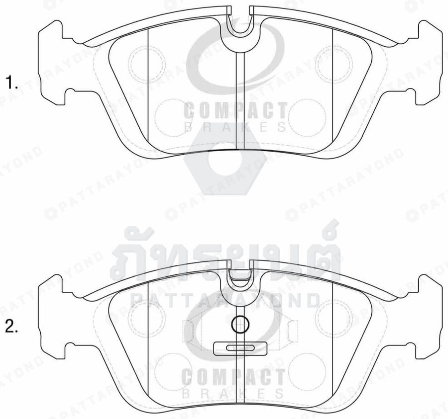 ผ้าเบรคหน้า BMW E36,316-318 1992-1999