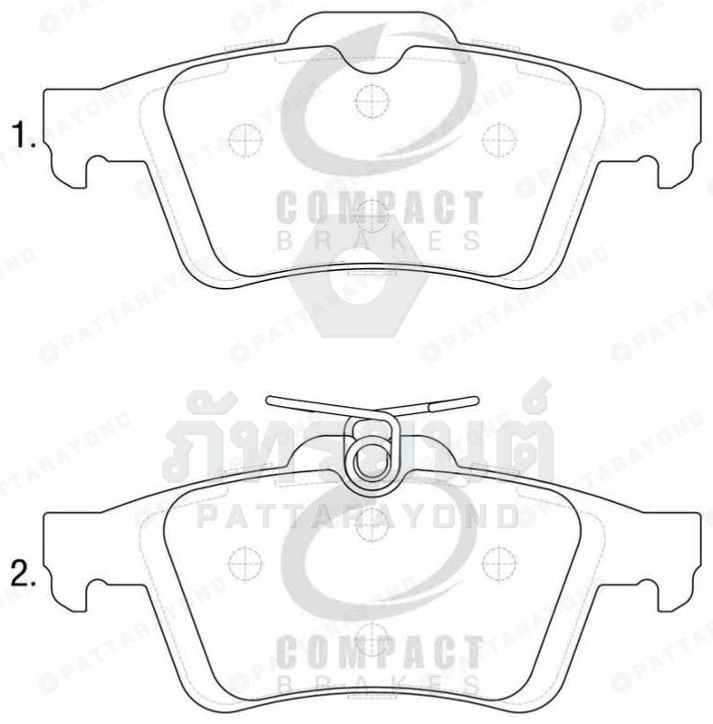 ผ้าเบรคหลัง FORD FOCUS M/Z3
