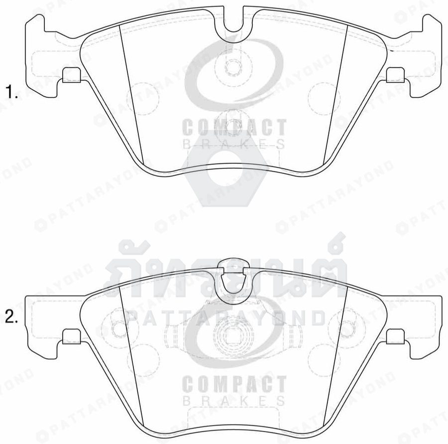ผ้าเบรคหน้า BMW 520,525,04-10'