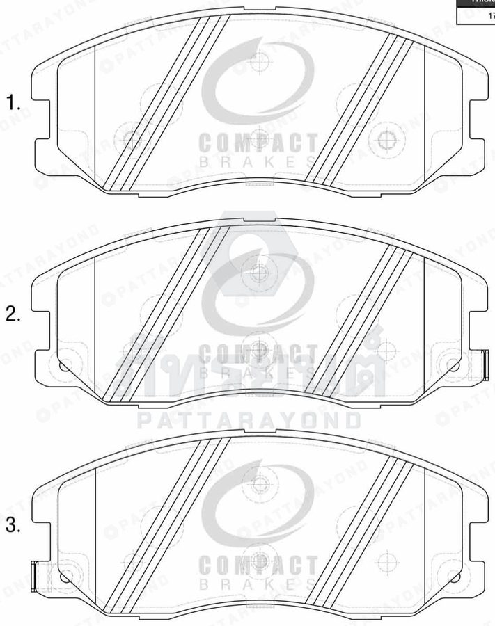 ผ้าเบรคหน้า CHEVROLET CAPTIVA
