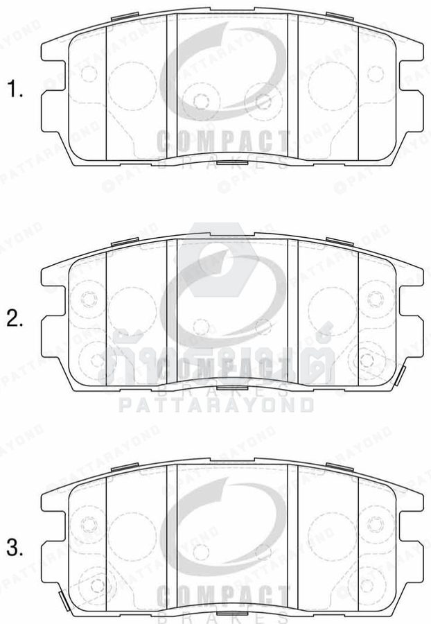 ผ้าเบรคหลัง CHEVROLET CAPTIVA