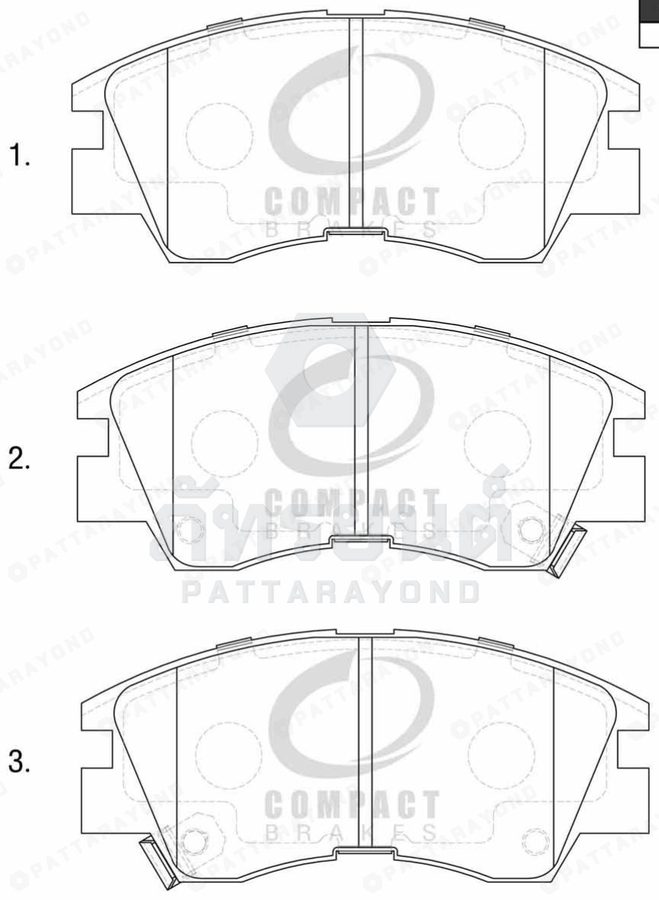 ผ้าเบรคหน้า MITSUBISHI C/C