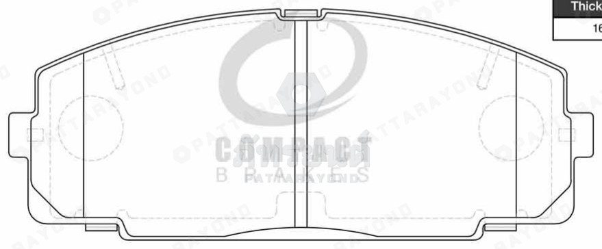 ผ้าดิสเบรค TOYOTA รถตู้หลังคาสูง,ไฮเอช,COMMUTER