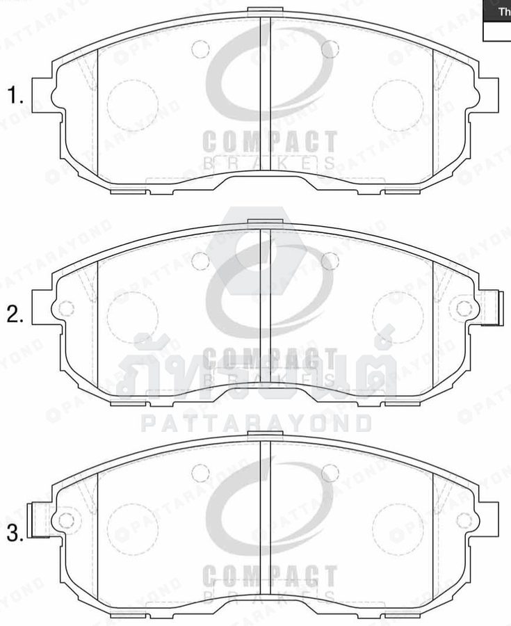ผ้าเบรคหน้า NISSAN A32-2000