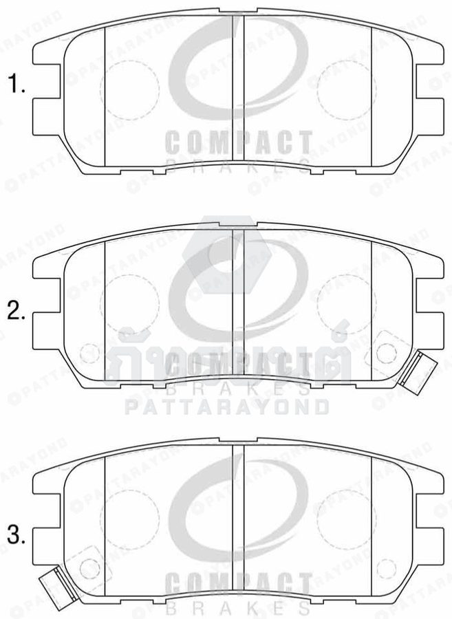 ผ้าเบรคหลัง MITSUBISHI V75