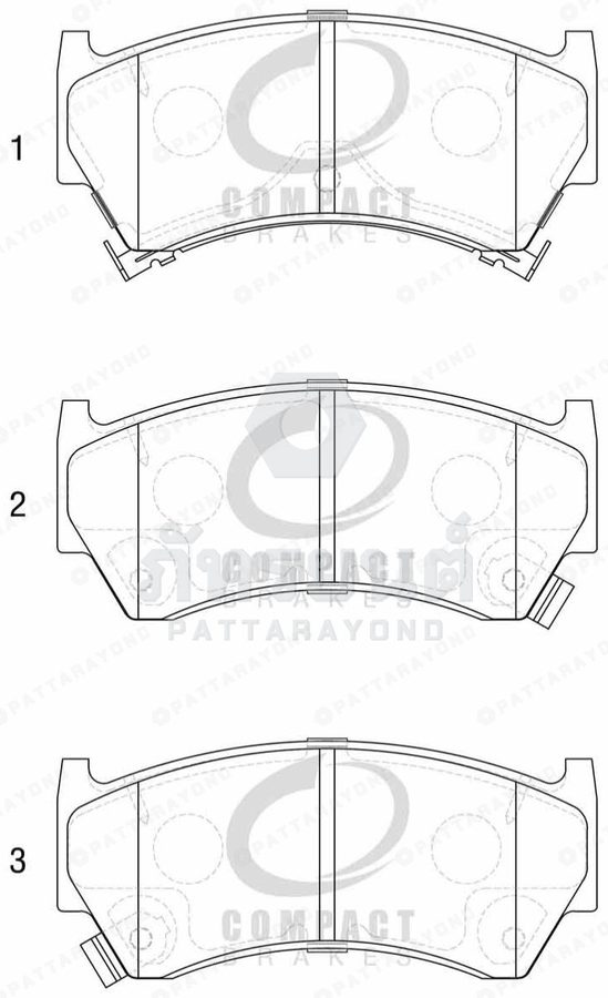 ผ้าเบรคหน้า NISSAN B14
