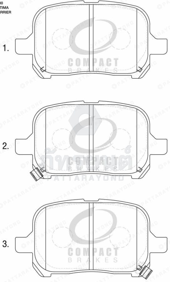 ผ้าเบรคหน้า LEXUS E300,MCV20-3000 1997-1999