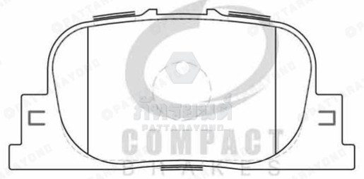 ผ้าเบรคหลัง TOYOTA CAMRY-SV50