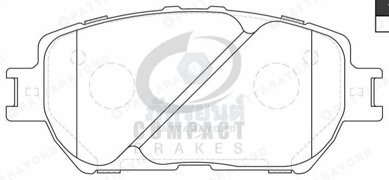 ผ้าเบรคหน้า TOYOTA ACV30,WISH