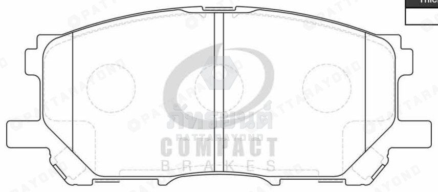 ผ้าเบรคหน้า LEXUS RS300,MCU35 2005-2009