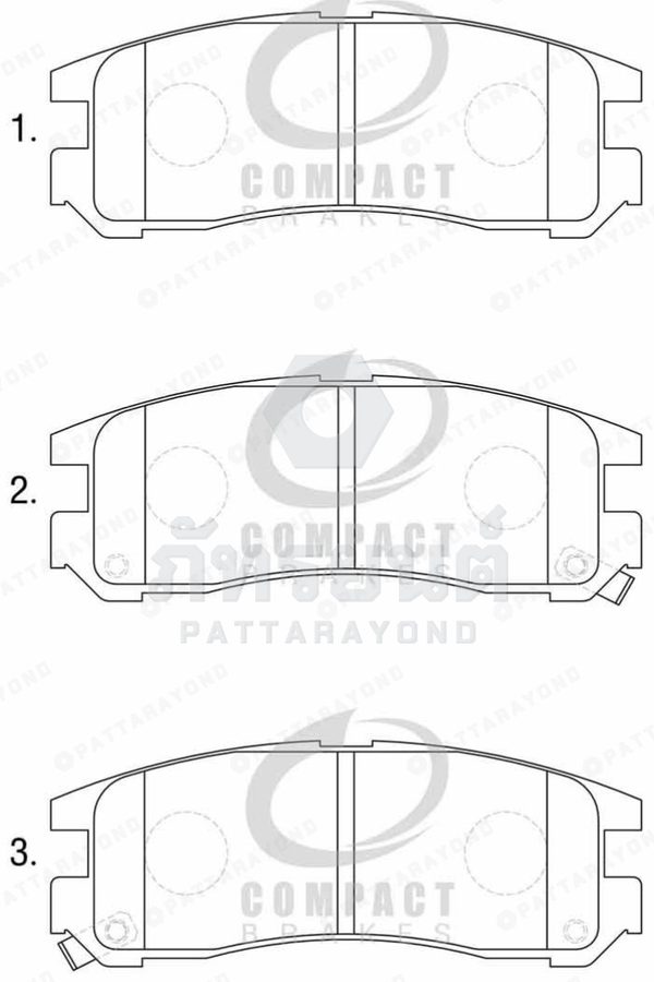 ผ้าดิสเบรคหลัง MITSUBISHI ULTIMA 1994-97