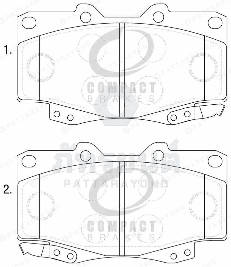 ผ้าเบรคหน้า TOYOTA LAND CRUISER