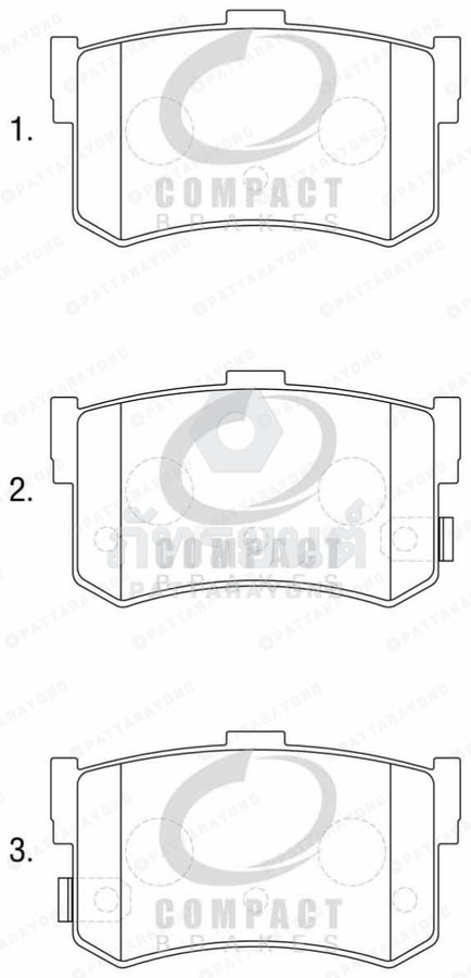 ผ้าดิสเบรคหน้า HYUNDAI SONATA'1994
