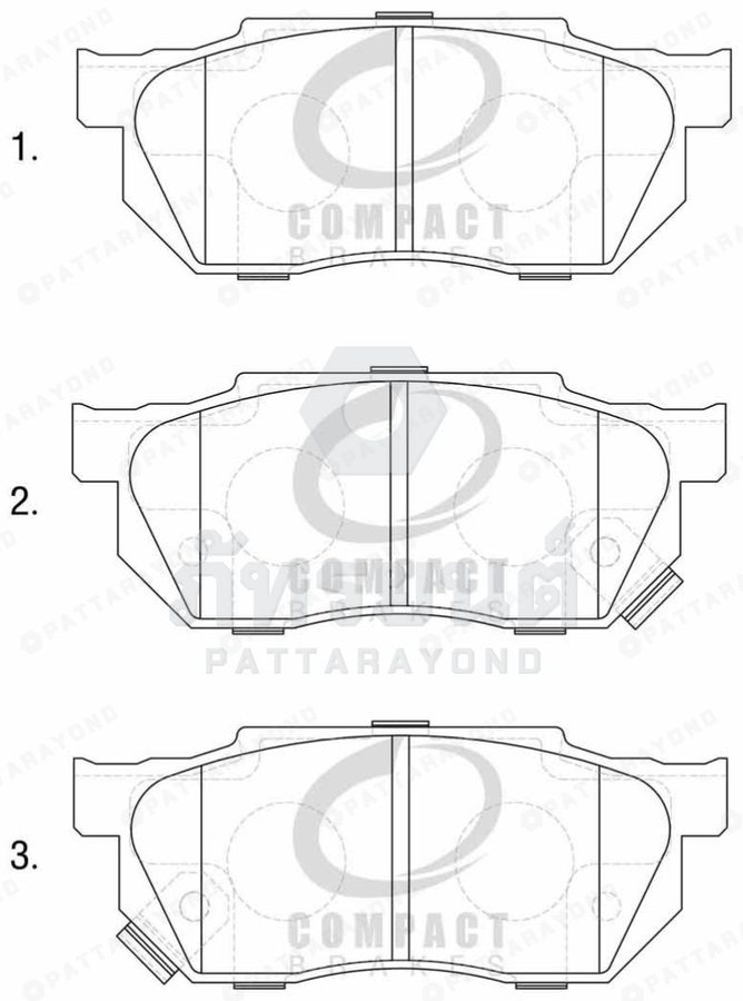 ผ้าเบรคหน้า HONDA C/V88-95