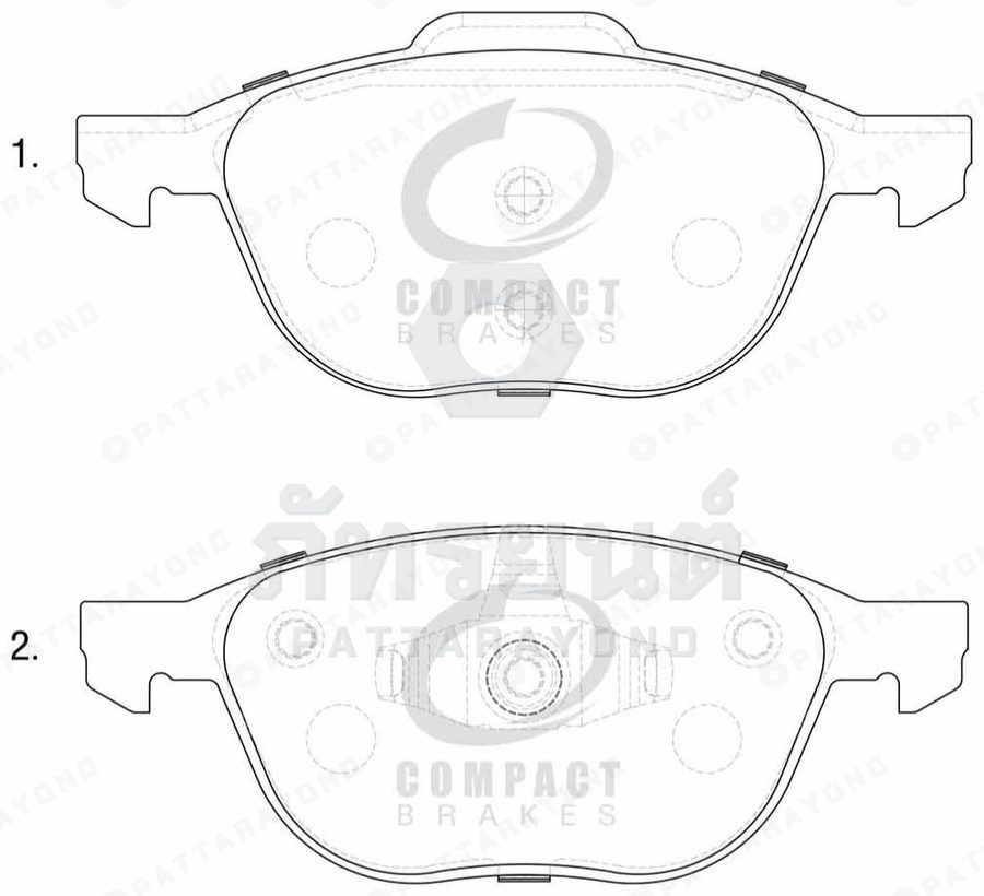 ผ้าดิสเบรคหน้า MAZDA MZ-3,FOCUS