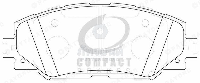 ผ้าดิสเบรคหน้า TOYOTA COROLLA ALTIS 1.6,1.8 08-13