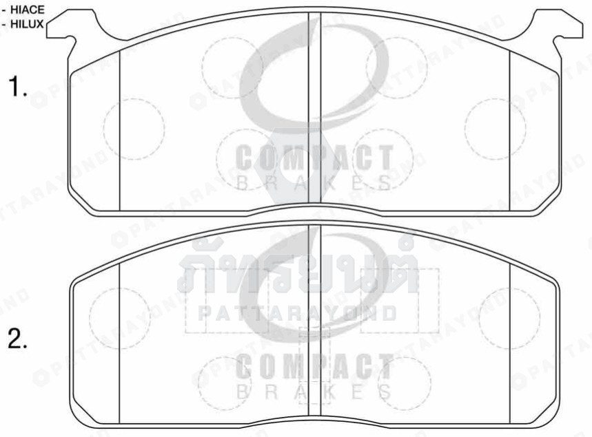 ผ้าดิสเบรค TOYOTA RN30-40,LN-40