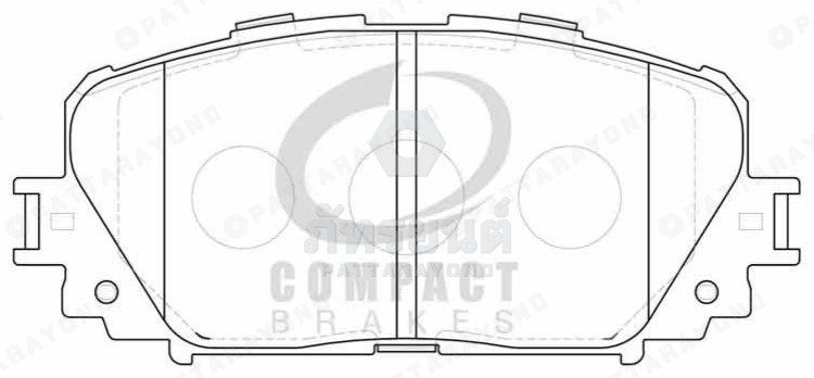 ผ้าดิสเบรคหน้า TOYOTA YARIS-COMPACT