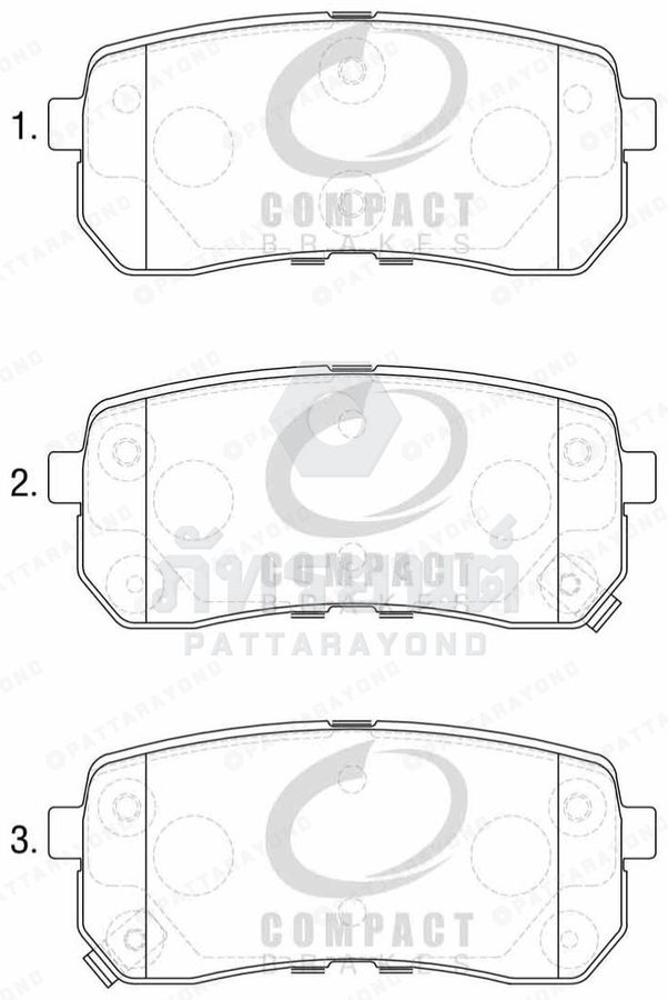 ผ้าดิสเบรคหลัง HYUNDAI H1